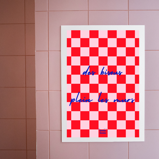 Des bisous plein les murs